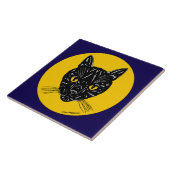 Carreau Tête de chat noir (Côté)