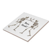 Carreau Tête d'os Sketon Tile d'Halloween (Côté)