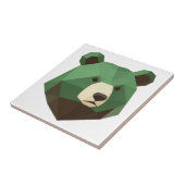 Carreau Tête d'ours géométrique Low Poly (Côté)