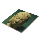 Carreau Tête du Bouddha, Sarnath (grès) (Côté)