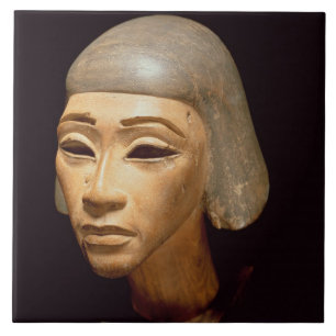 Carreau Tête d'un harpiste, de dites EL-Amarna, c.1370-136