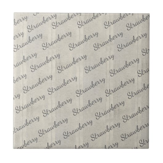 Carreau Texte de script élégant moderne dans un motif fumé (Devant)