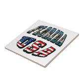 Carreau Texte du drapeau de l'État de Floride et des États (Côté)