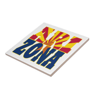 Carreau Texte du drapeau de l'état de l'Arizona