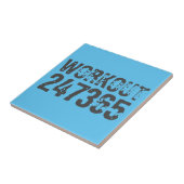 Carreau Texte usé et rayé Workout 247365 bleu (Côté)