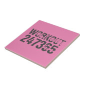 Carreau Texte usé et rayé Workout 247365 rose (Côté)