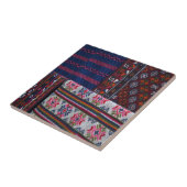 Carreau Textiles colorés du Bhoutan (Côté)