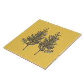 Carreau Textural Treasures of Winter on Ceramic Tile - D2 (Côté)