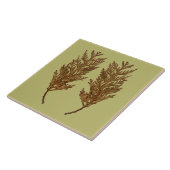 Carreau Textural Treasures of Winter on Ceramic Tile - D3 (Côté)