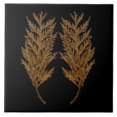 Carreau Textural Treasures of Winter on Ceramic Tile - D4 (Devant)