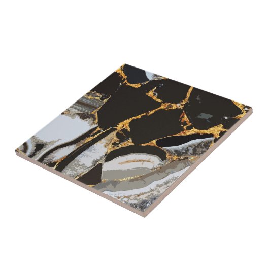 Carreau Texture abstraite de marbre (Côté)