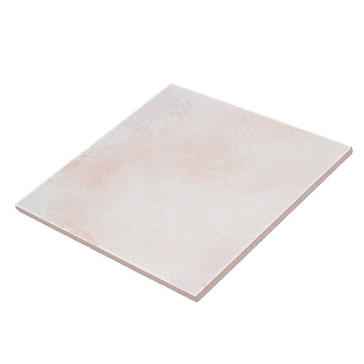 Carreau Texture Aquarelle Rose Pâle (Côté)