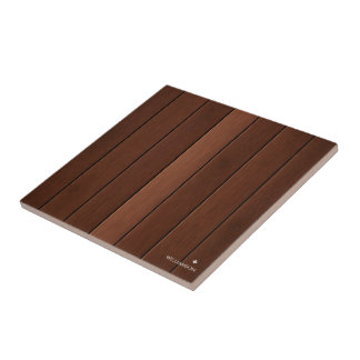 Carreau Texture de bois personnalisée marron