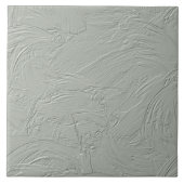 Carreau Texture de Brosse à Enduit Abstrait Sage ID1287 (Devant)