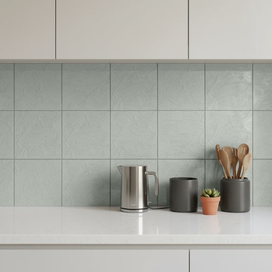 Carreau Texture de Brosse à Enduit Abstrait Sage ID1287