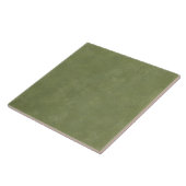 Carreau Texture de glaçure rustique vert sauge atténué (Côté)