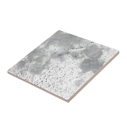 Carreau Texture de gros plan de lune (Côté)