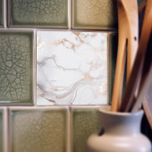 Carreau Texture de la veine en marbre doré Rose Soft Elega