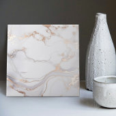 Carreau Texture de la veine en marbre doré Rose Soft Elega