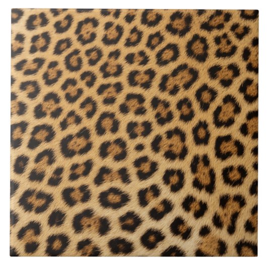 Carreau texture de léopard fourrure peau cuir imprimé anim (Devant)