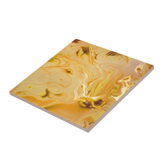 Carreau Texture de marbre doré (Côté)