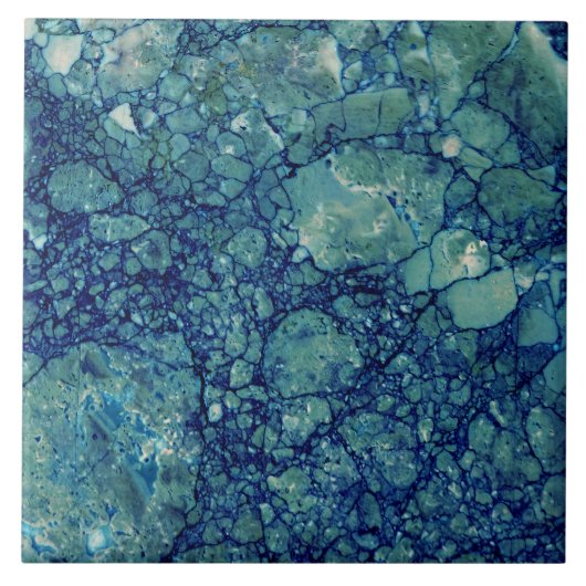 Carreau Texture de marbre vert Turquoise bleu (Devant)