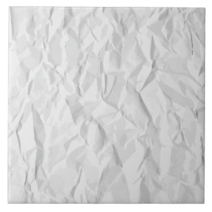 Carreau Texture de papier froissée par blanc
