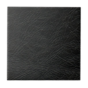 Carreau texture en cuir noir