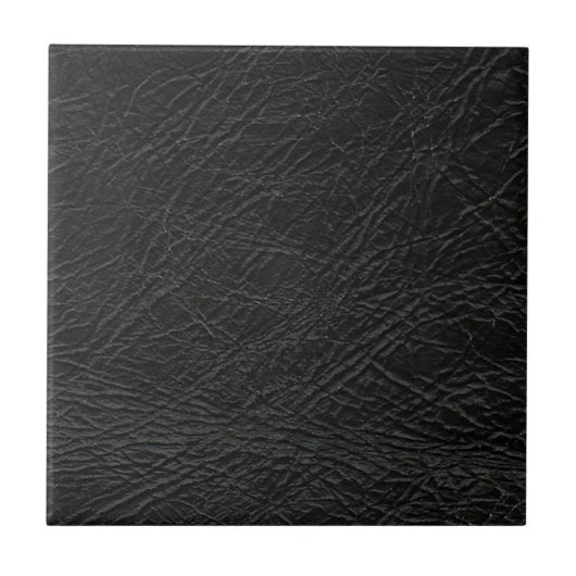 Carreau texture en cuir noir (Devant)