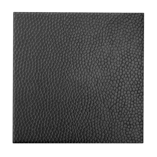 Carreau Texture en cuir noir (Devant)