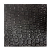 Carreau Texture en cuir noire (Devant)