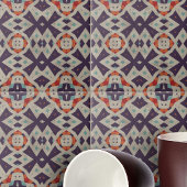 Carreau Texture en pierre détendue Mosaïque ethnique géomé