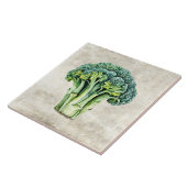 Carreau Texture fausse brocoli rustique aquarelle  (Côté)