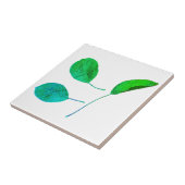 Carreau Texture feuille de poire stylisée Imprimer (Côté)