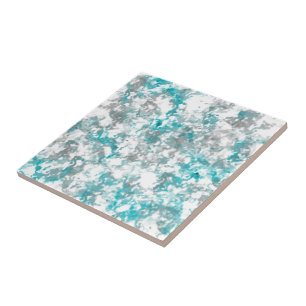 Carreau texture gris turquoise et marbre blanc