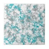 Carreau texture gris turquoise et marbre blanc (Devant)