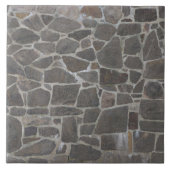 Carreau Texture grise de mur en pierre (Devant)