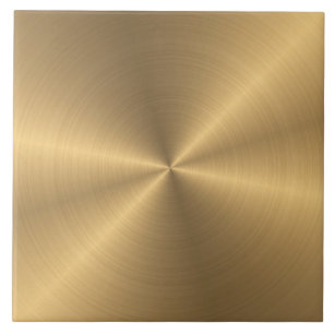 Carreau Texture radiale métallique personnalisée d'or