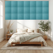 Carreau Texture Tressée Turquoise - Moderne & Design