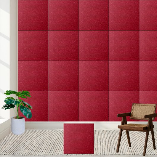 Carreau Texture velours rouge profond Style Carrelage céra