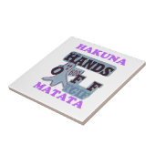 Carreau TGIF Hakuna Matata mains off Boo Drôle Visage (Côté)