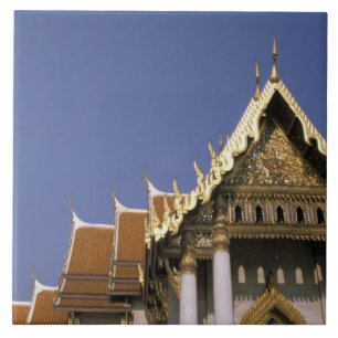 Carreau Thaïlande, Bangkok. Le soleil du matin se réflé