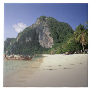 Carreau Thaïlande, mer d'Andaman, île de Ko Phi Phi, plage