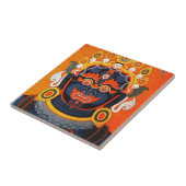 Carreau Thangka Bhairava tatouage oriental Cool (Côté)