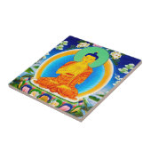 Carreau Thangka oriental Cool Prabhutaratna Bouddha (Côté)