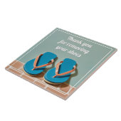 Carreau Thank you for Removing your Shoes flip flop sign (Côté)