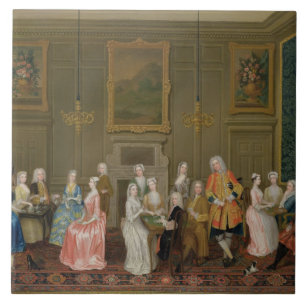 Carreau Thé chez House de seigneur Harrington's, St James