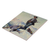 Carreau « The Deer Hunter » par W Herbert Dunton (Côté)