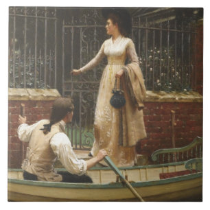 Carreau The Elopement (Date romantique) (par E.B. Leighton