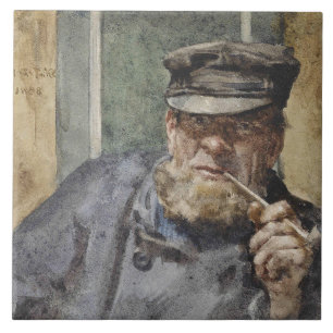 Carreau The Old Sea Dog (par Henry Scott Tuke)